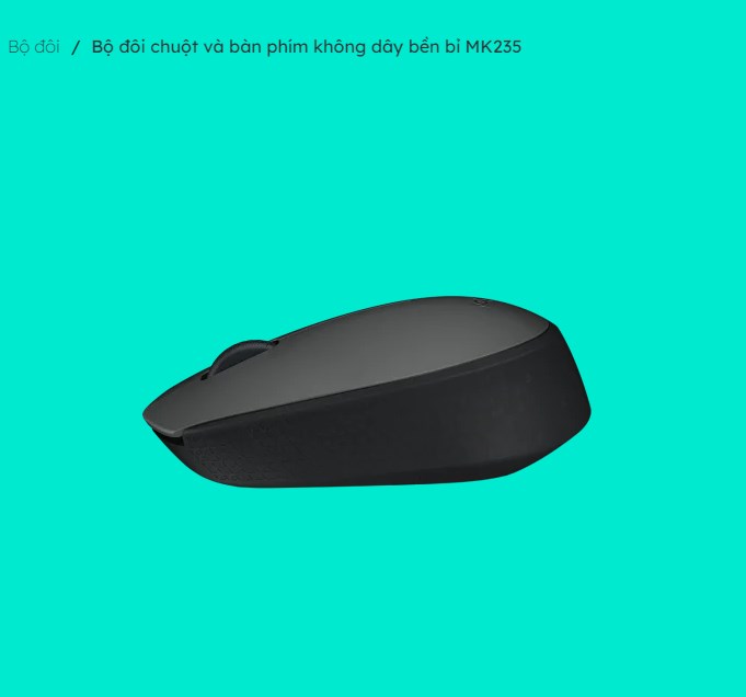 Bộ đôi chuột và bàn phím không dây Logitech MK235 - HÀNG CHÍNH HÃNG