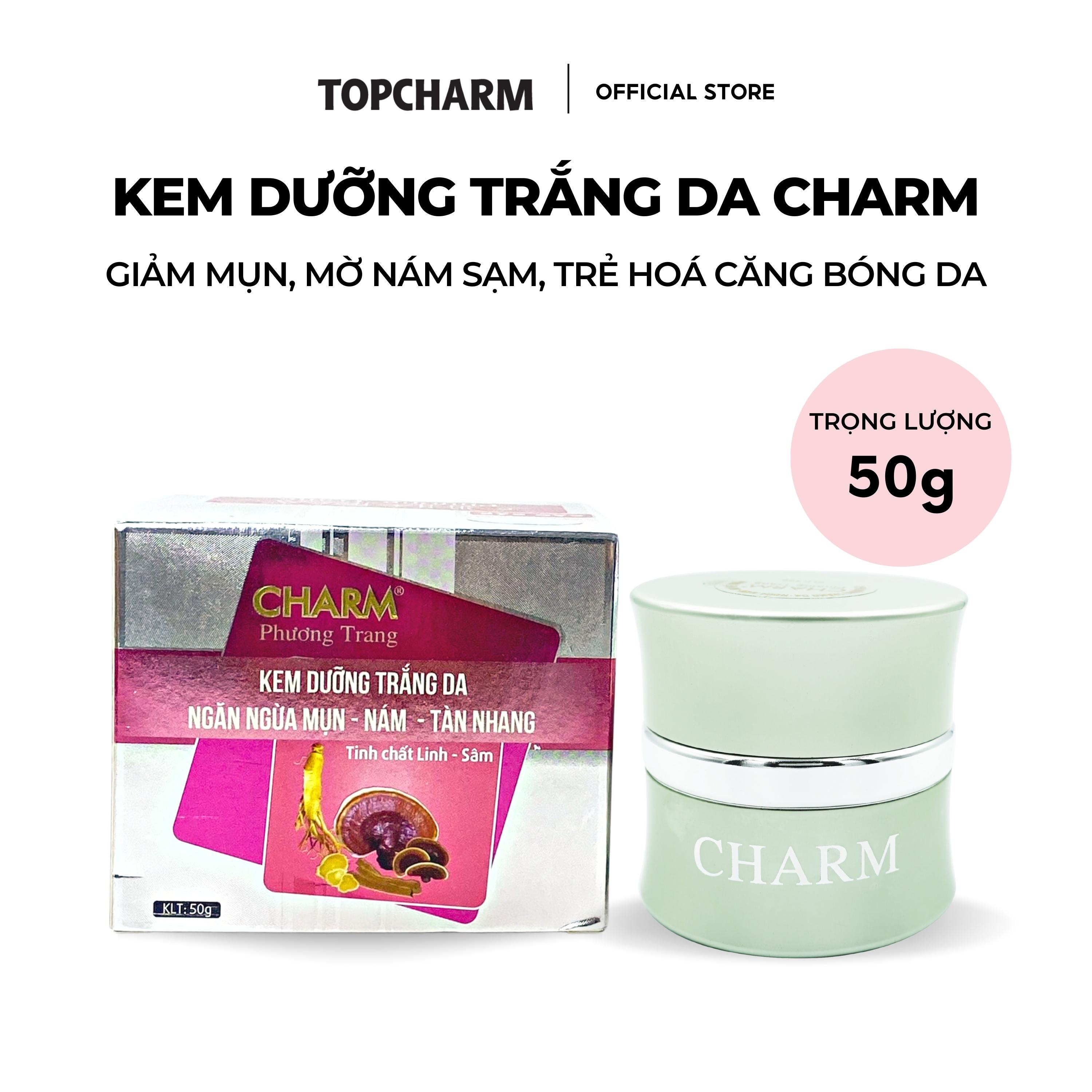 Kem dưỡng trắng da, giảm tàn nhang, đồi mồi CHARM 50gr - Giảm mụn, mờ nám sạm, trẻ hoá căng bóng da