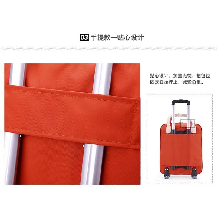 Vali kéo du lịch tặng kèm túi nhỏ - Re0358