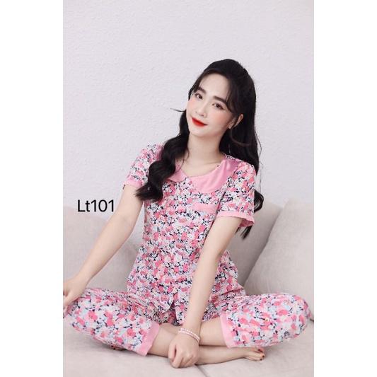 Quần áo mặc nhà set sang đẹp ống sớ lụa mát