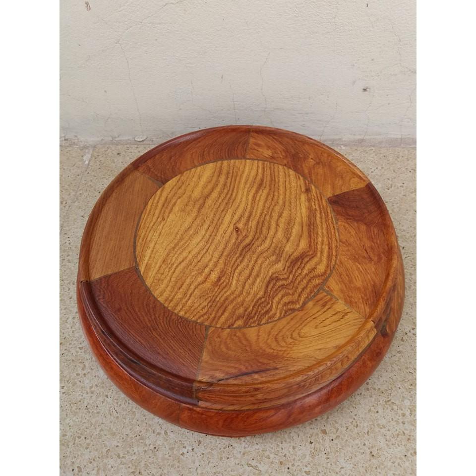 Đồ thờ -đế bát hương gỗ hương cao 6cmx20cmx20cm