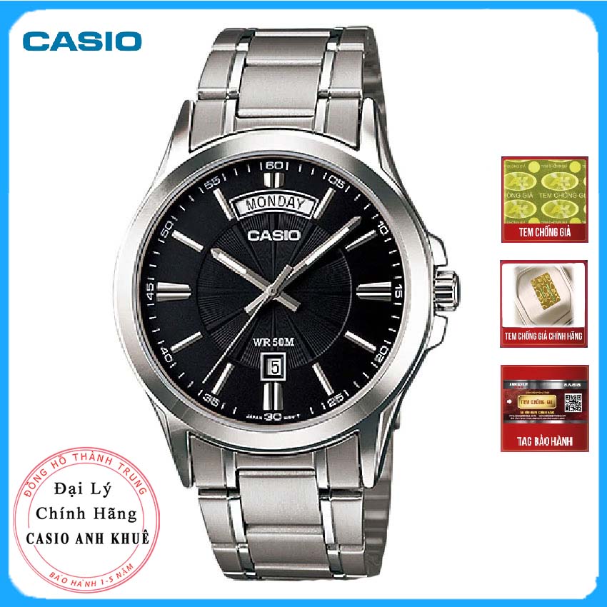 Đồng hồ nam dây kim loại Casio MTP-1381D-1AVDF