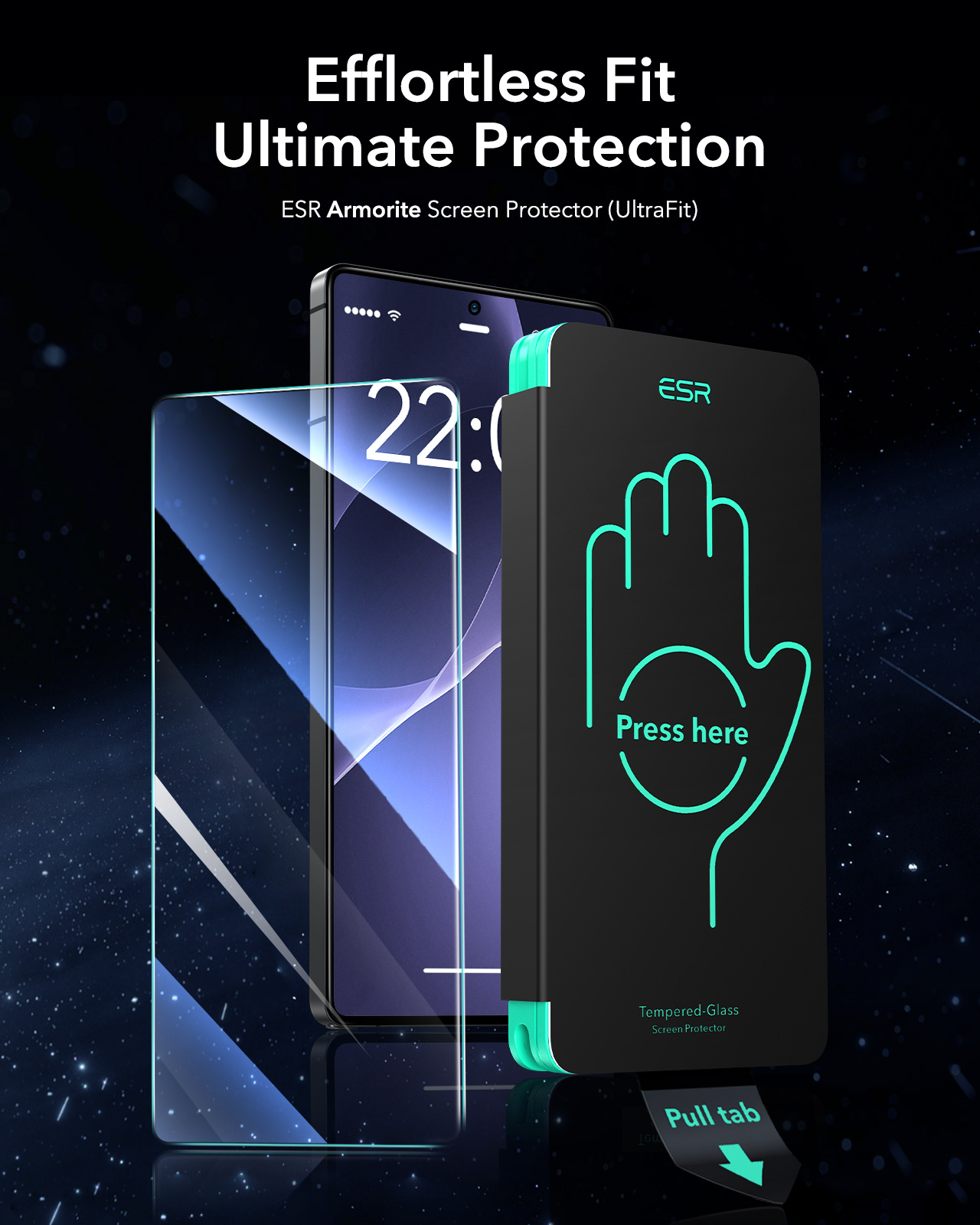 Bộ 2 Kính Cường Lực Kèm Khung Dán ESR Armorite Screen Protector (UltraFit) Cho Samsung Galaxy S25 Ultra, Nhận Vân Tay Tốt_ Hàng Chính Hãng