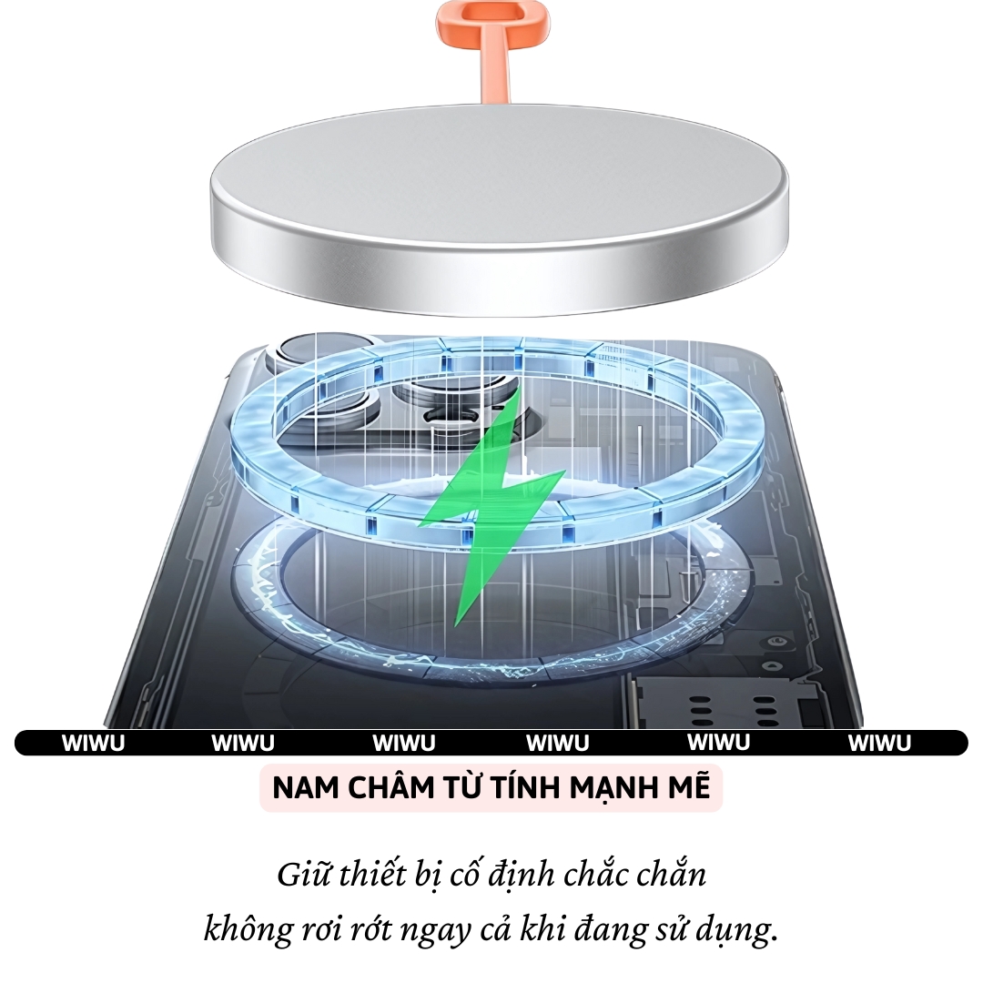 Đế Sạc không dây từ tính nam châm N52 sạc nhanh 15W hiệu WIWU Wi-W037 3in1 magnetic cho điện thoại cho iPhone tai nghe cho Airpods / cho Apple Watch cổng USB-C/L - Chip AI an toàn sạc, sạc cho iPhone 16 15 14 13 12 Pro Max Plus - Hàng nhập khẩu
