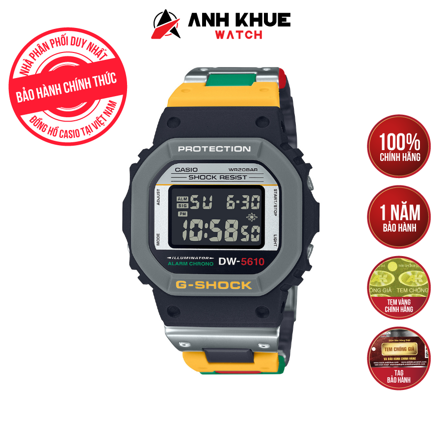 ĐỒNG HỒ CASIO G-SHOCK DW-5610MT-1DR CHÍNH HÃNG DW-5610MT-1DR