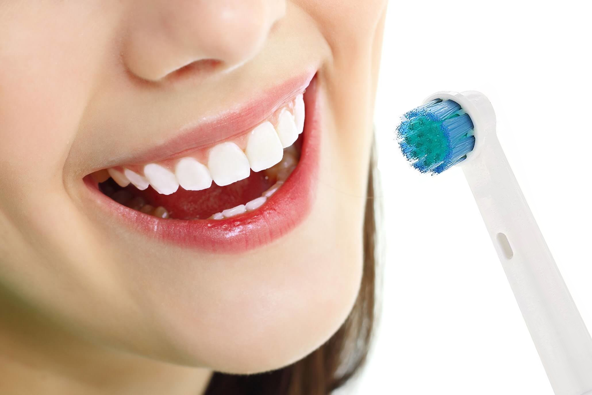 Cho máy Oral B Braun, bộ 4 Đầu Bàn Chải đánh răng điện thay thế MIHOCO EB28-P New Sensitive, làm sạch cao răng, cho nướu nhạy cảm