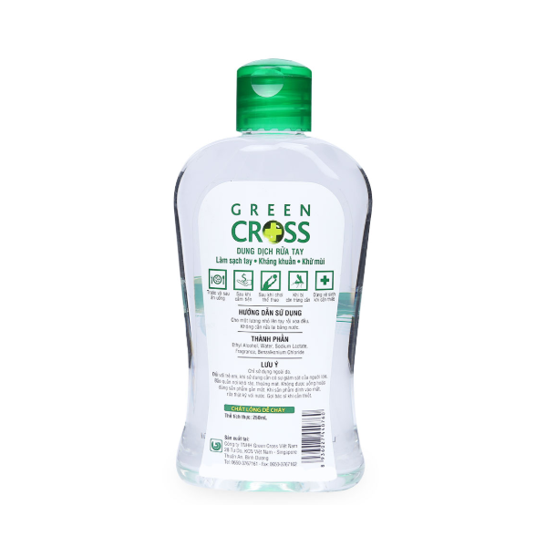 Nước Rửa Tay Green Cross Hương Trà Xanh (250ml)