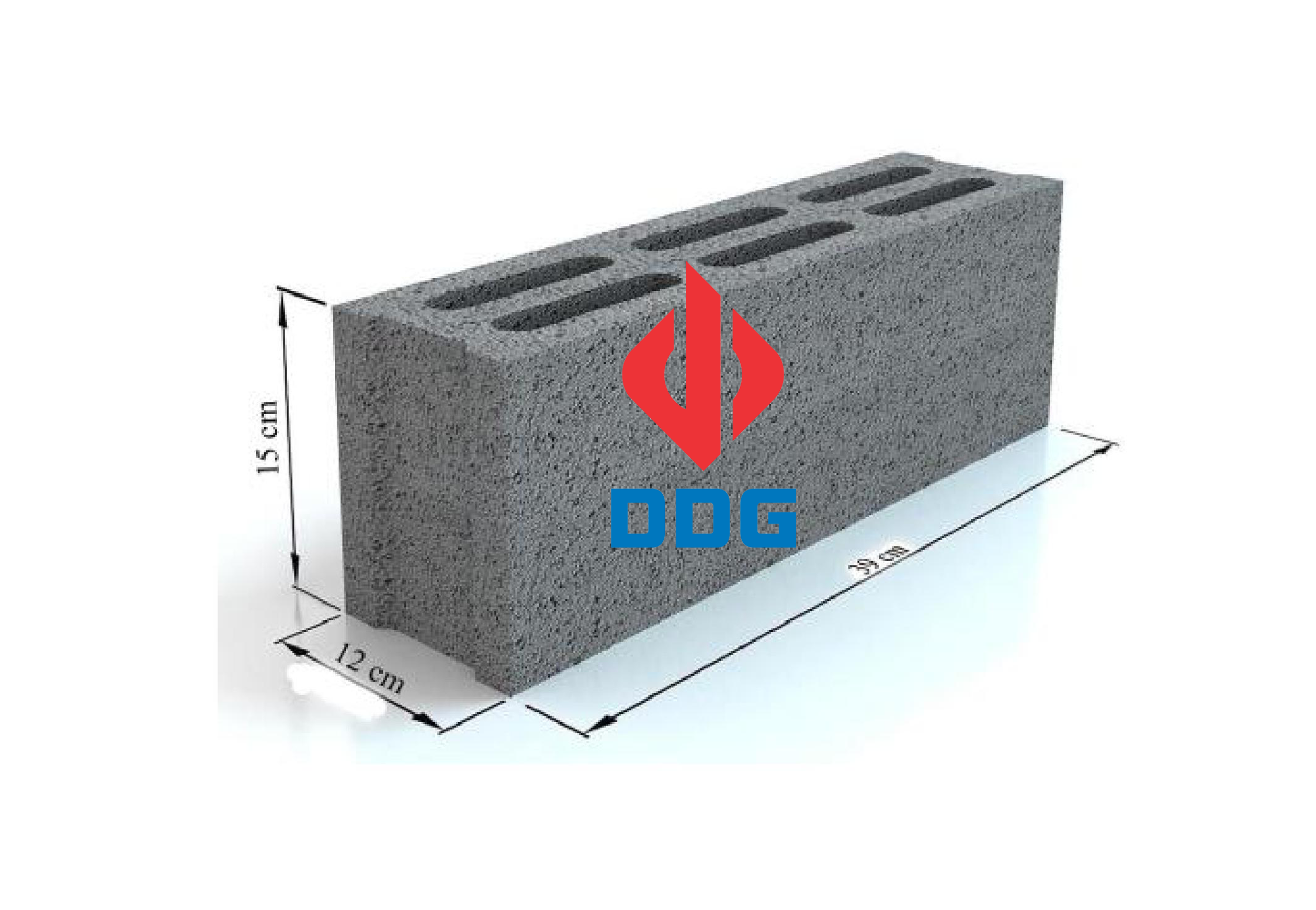 Gạch block ngang 120, xây tường trong, tường ngoài, tường rào.