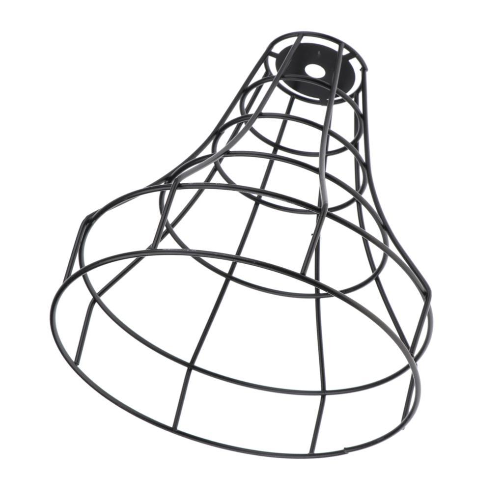 2pcs Vintage Metal Guard Pendant Light Bulb Cage Ceiling Hanging Lampshade