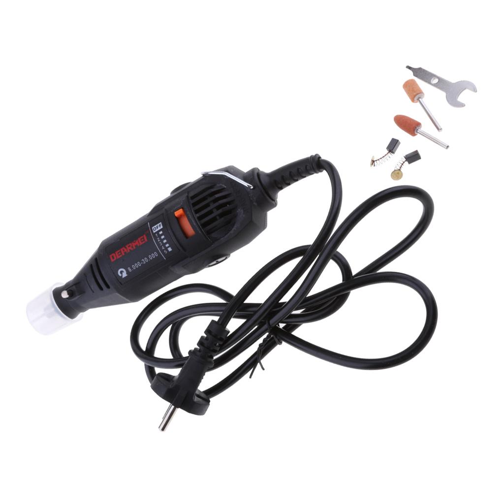 130W Mini Drill Electric Engraving Polishing Machine Grinder Rotary Kit EU