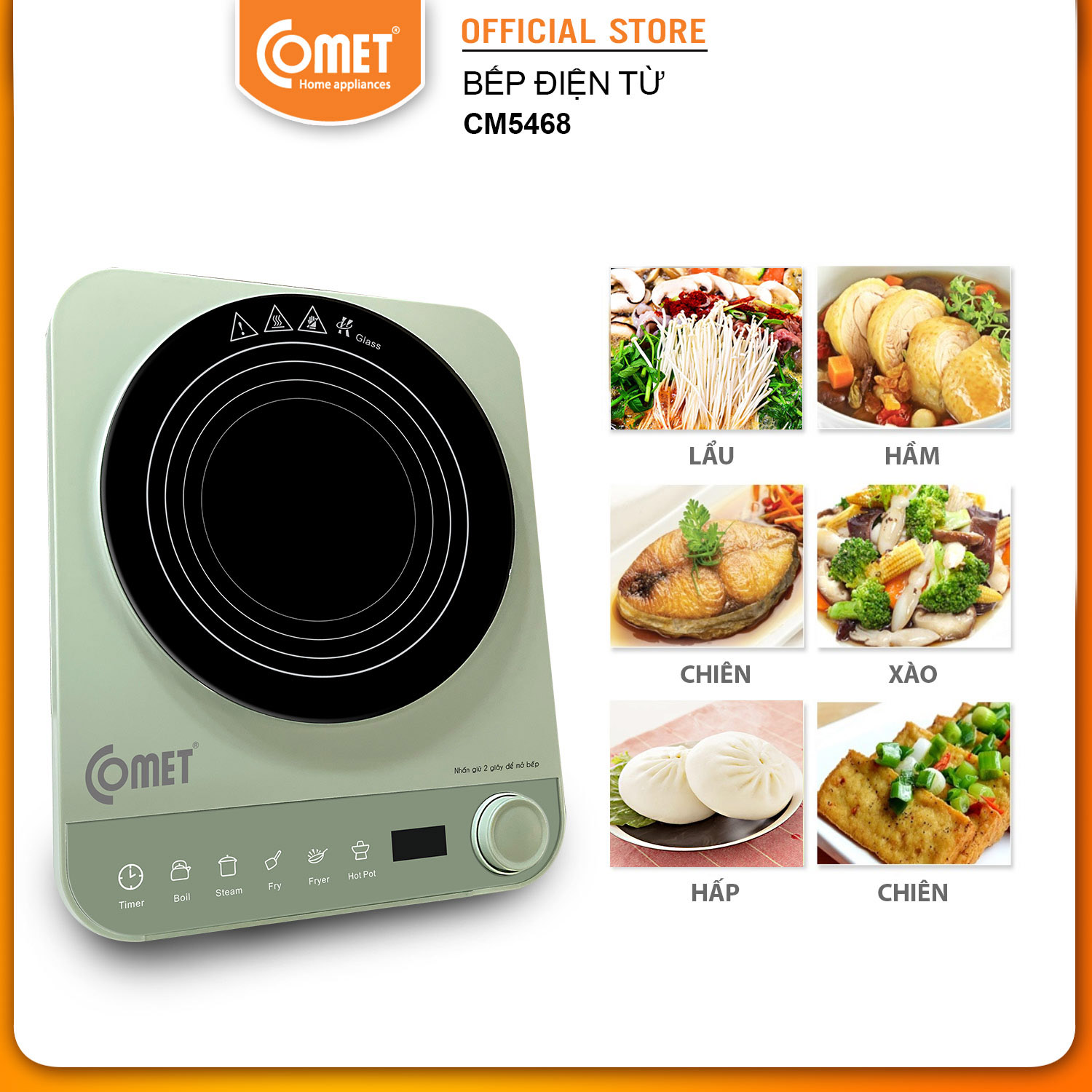 Bếp điện từ cảm ứng Comet - CM5468 - Hàng Chính Hãng