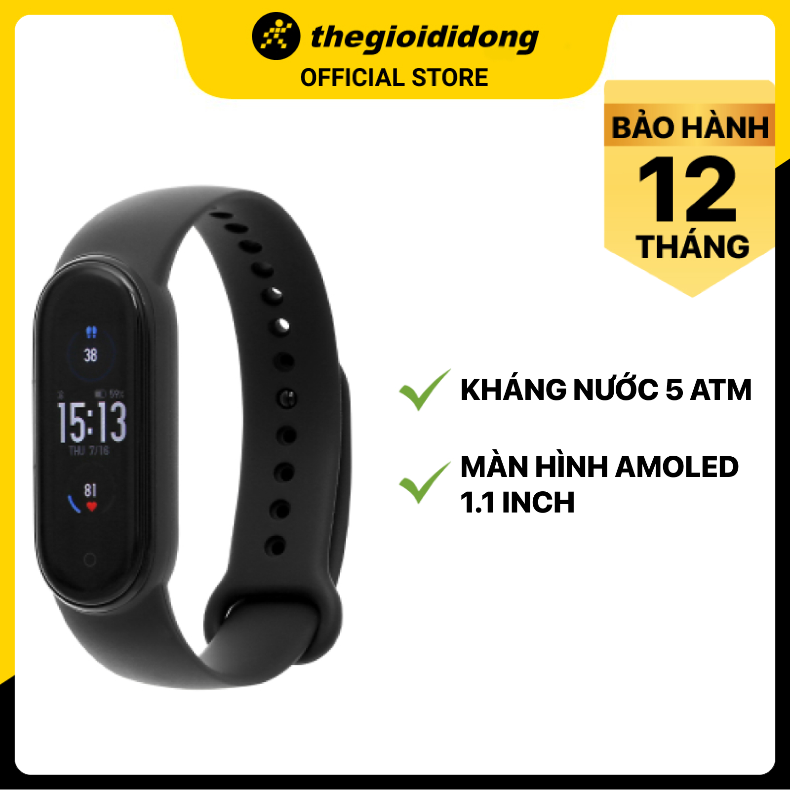 Vòng Đeo Tay Xiaomi Mi Band 5 - Hàng chính hãng