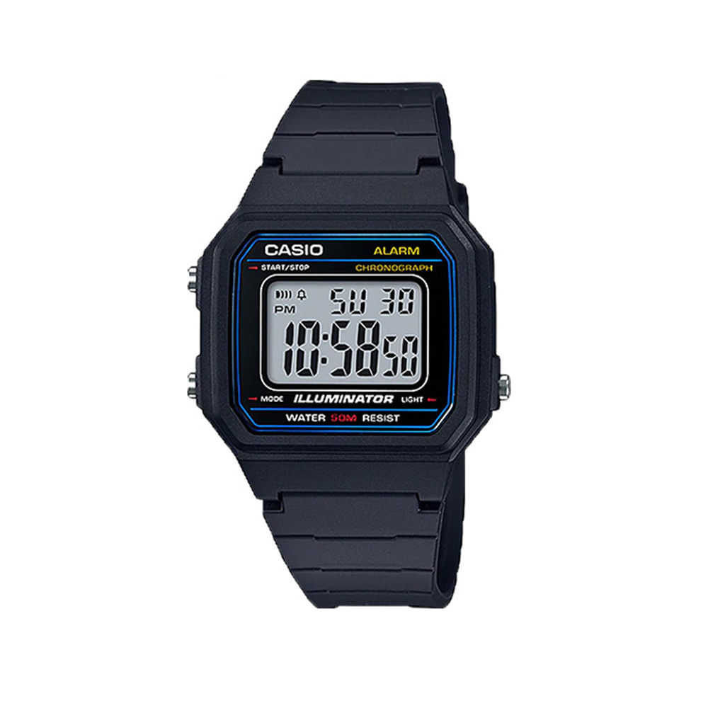 Đồng Hồ Nam Casio Chính Hãng W-217H-1AV Dây Nhựa