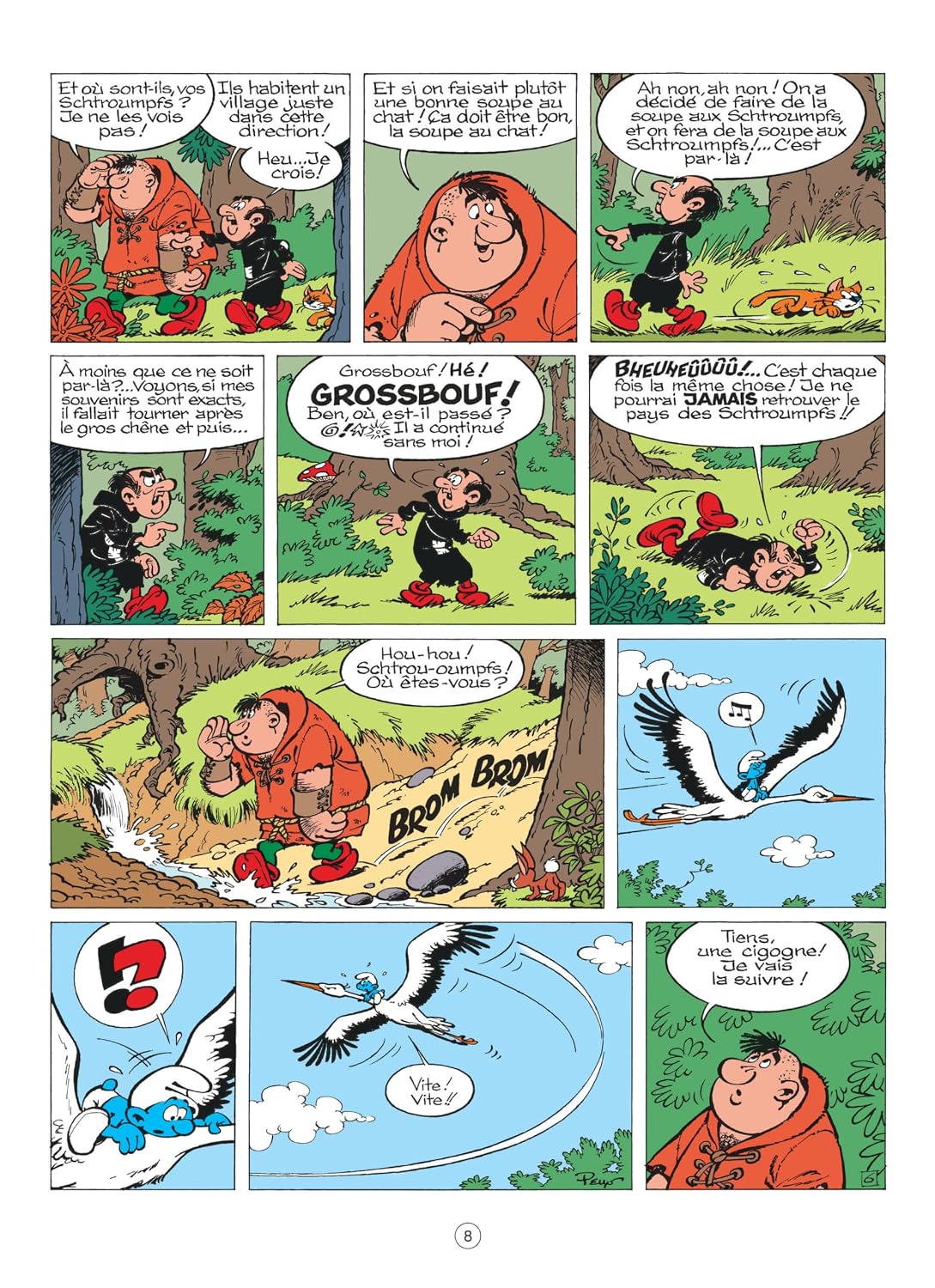 Sách truyện tranh tiếng Pháp - Les Schtroumpfs - Tome 10 - La Soupe Aux Schtroumpfs