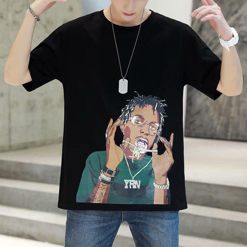 Áo Thun Nam Tay Ngắn In Hình Cá Tính