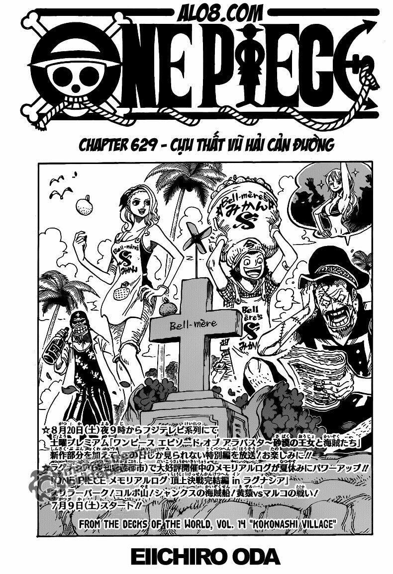 đảo hải tặc - one piece chapter 629 1