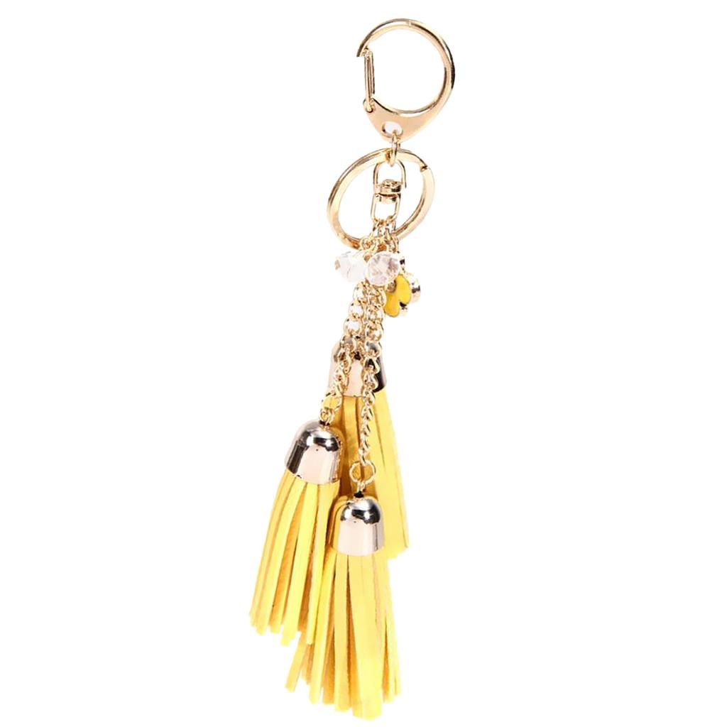 Women Girls Tassel Key Chain Car Key Ring Accessory Bag Decor Pendant