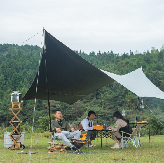 Ăng dã ngoại lục giác phủ lớp chống nắng Vinyl diện tích 20m2 NatureHike NH20TM087