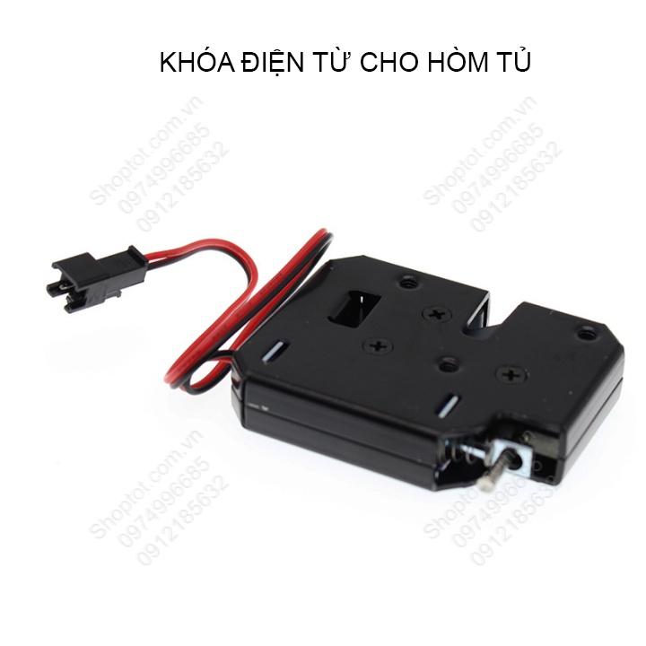 Khóa điện từ lắp cho hòm, tủ, hộp, cốp xe, tủ để đồ cá nhân K02