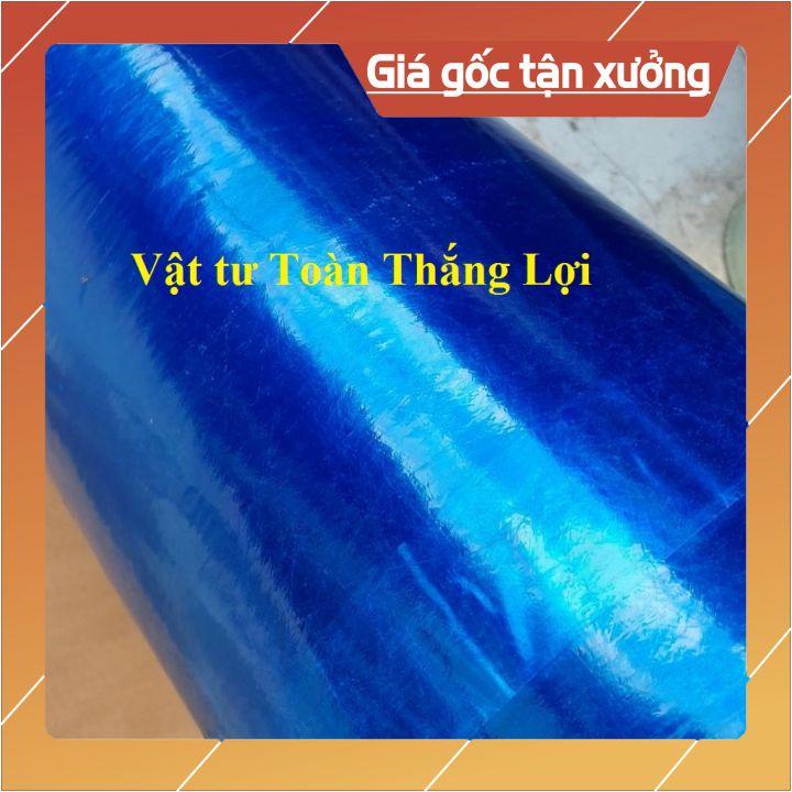 ( Khổ cao 1,2m x dày 8dem) Tôn nhựa lấy ánh sáng màu xanh che nắng mưa đều được