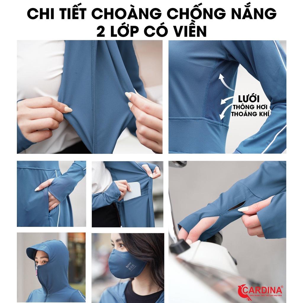 Áo Chống Nắng Nữ  2 Lớp Dáng Dài Liền Thân Chất Thun Lạnh Nhật Cao Cấp Chống Tia UV 2BC