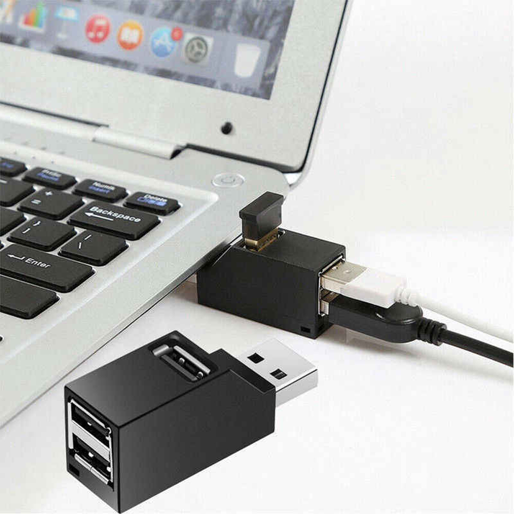 Bộ chia USB HUB 3 cổng USB 3.0 và USB2.0 độ cao cho máy tính, Laptop, PC, Tivi, Ô tô, xe hơi, thiết bị ngoại vi Dan House USB3.02.0