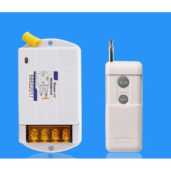 Công Tắc Điều Khiển Từ Xa 1KM Honest 40A/220V + tặng 2 pin sơ cua