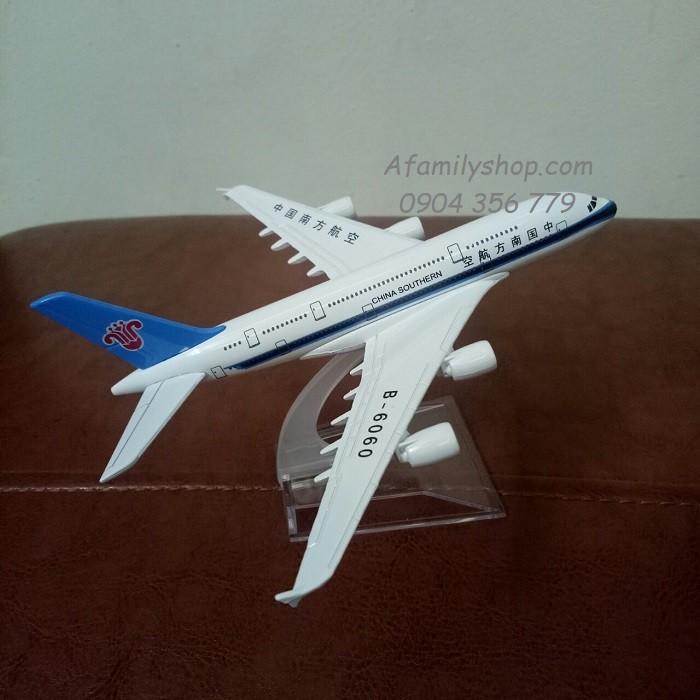 Mô hình máy bay tĩnh A380 China Southern 16cm