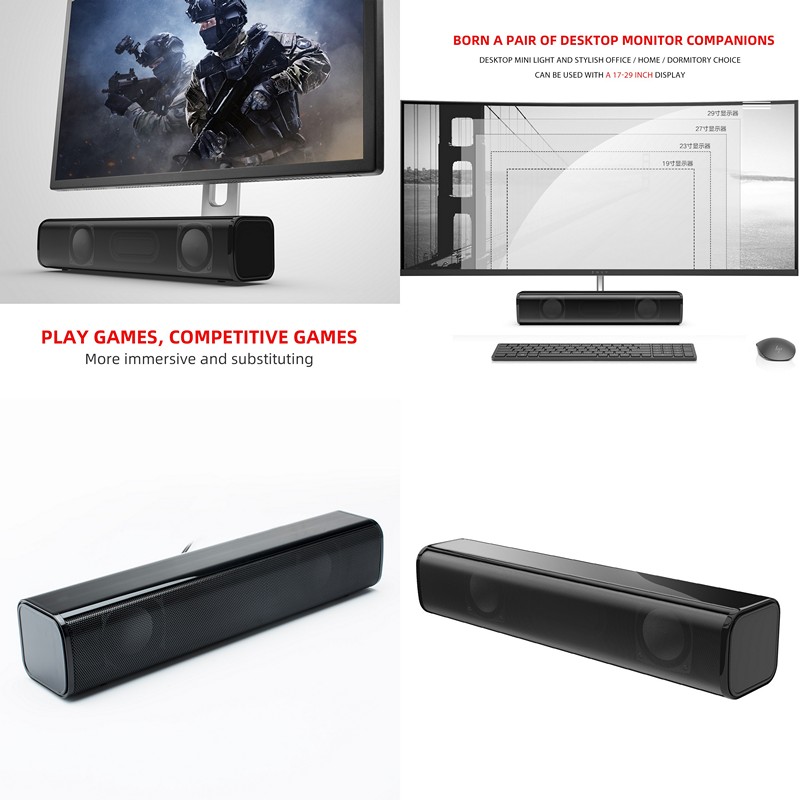 Loa vi tính soundbar Q2 cho máy tính , laptop