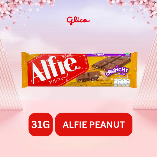 Socola dạng thanh GLICO Alfie 31gr - vị Đậu Phộng