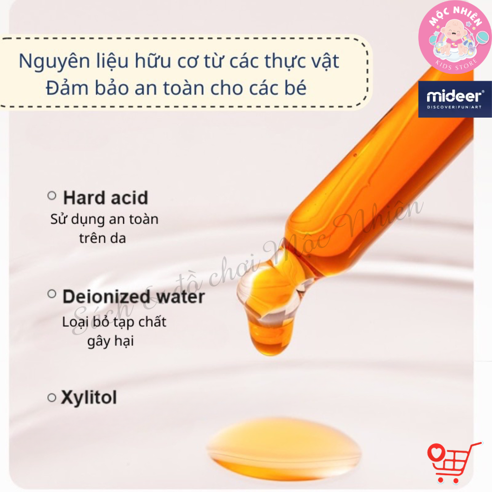 Bút Màu Sáp Lụa Hữu Cơ Mềm Mượt Dễ Tô Bản Mới Mau Khô Cho Bé - Mideer Silky Quick-dry Crayon 8 -12 - 24 và 36 Màu