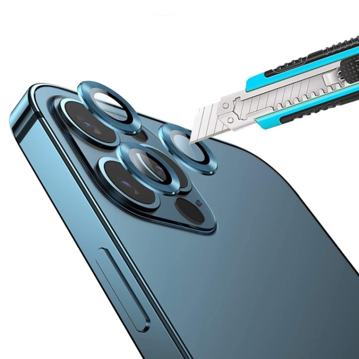 BỘ DÁN Dành Cho IPHONE 13 PRO/ 13 Pro MAX 3 MẮT BẢO VỆ CAMERA hiệu KUZOOM - Hàng nhập khẩu