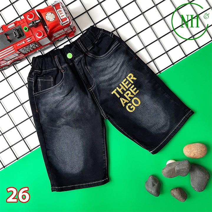 Quần short cho bé 30kg đến 50kg - quần short jean co giãn - NH Kids Shop