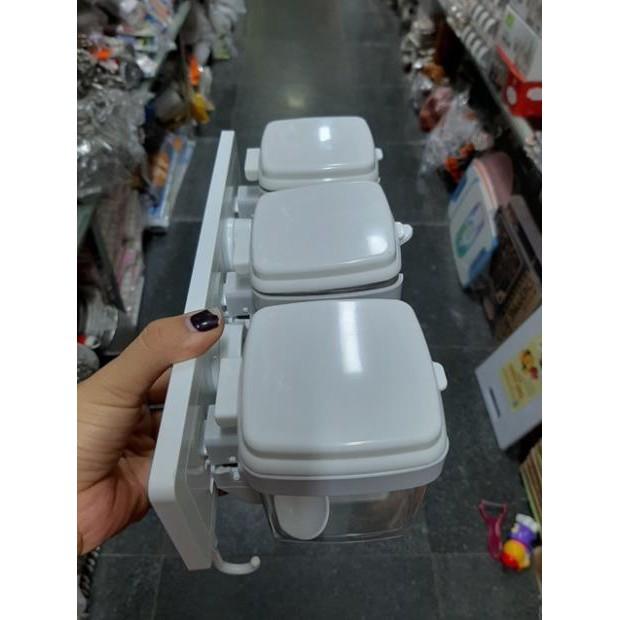 Bộ gia vị cheo tường kết hợp vừa hít vừa dính cường lực siêu chắc chắn hàng cao cấp GDTH