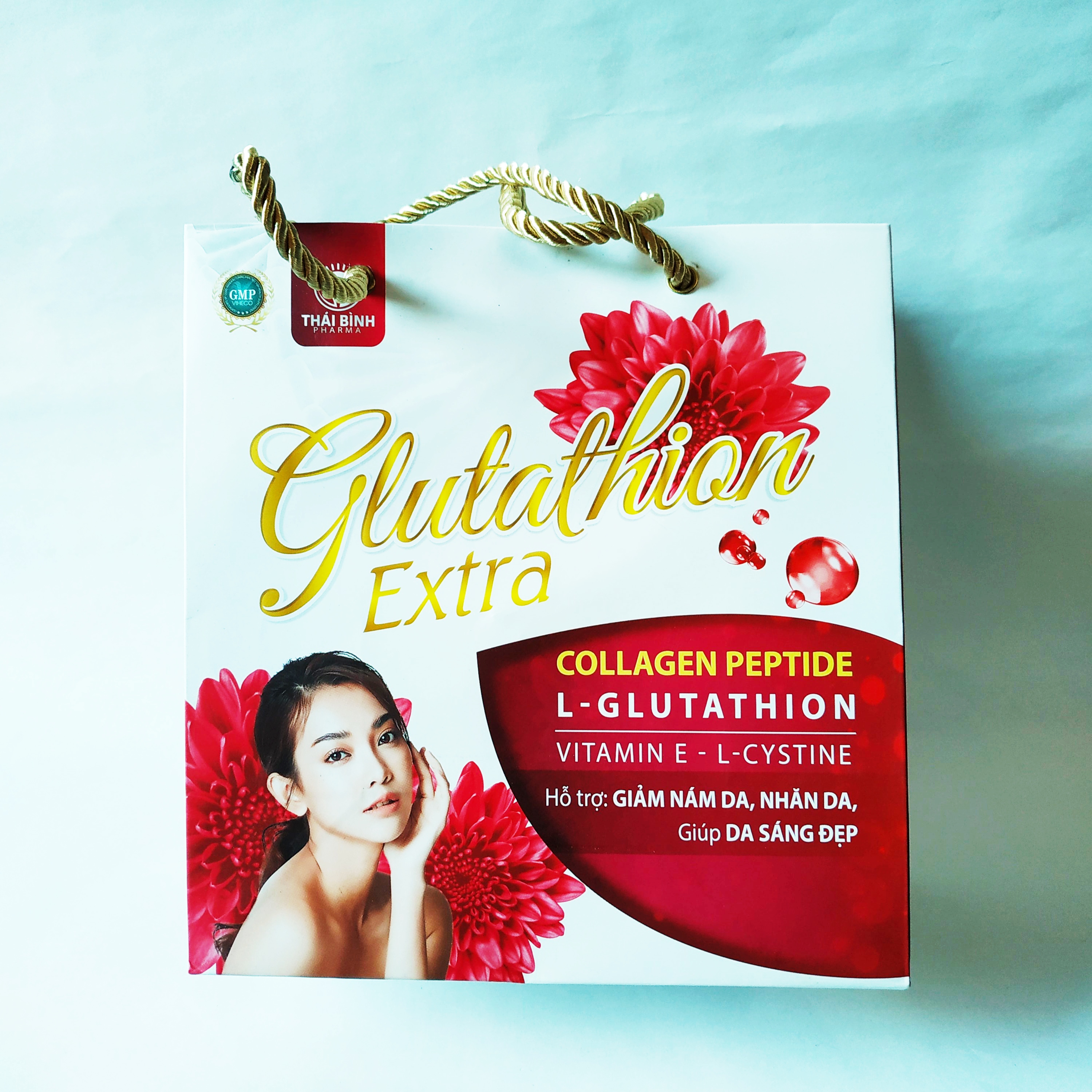 Viên Uống Làm Trắng Da Glutathion Extra – Giúp Da Trắng Sáng Từ Sâu Bên Trong – Giảm Quá Trình Lão Hóa Da – Mỗi Ngày 1 Viên Glutathione - Lọ 30 Viên