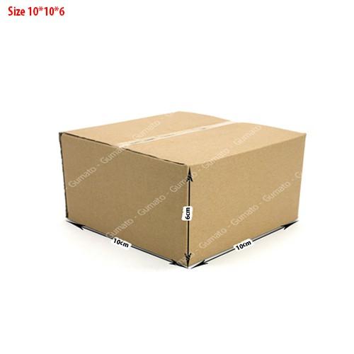 Hộp giấy P12 size 10x10x6 cm, thùng carton gói hàng Everest