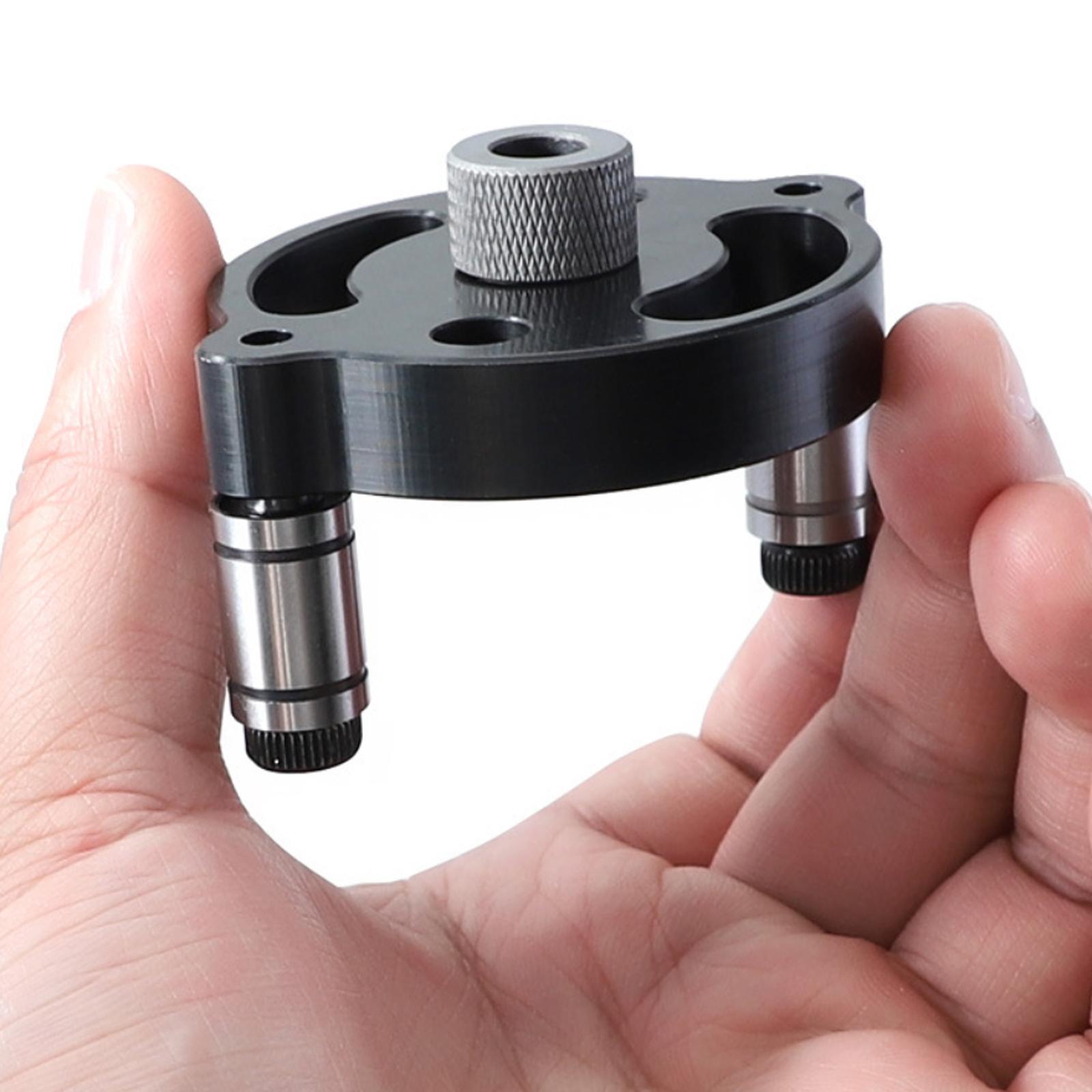 2pcs 2-10mm Self-Centering Doweling Jig Set Vertical Hole Puncher Locator