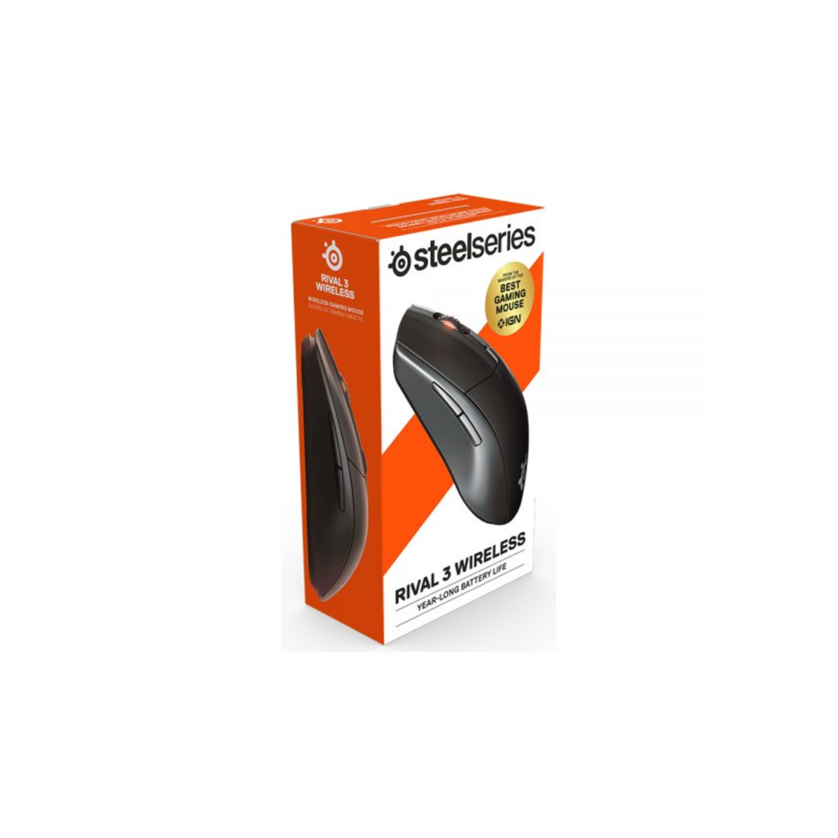 Chuột gaming không dây SteelSeries Rival 3 Wireless 6 nút, pin 400H, 18000 CPI, 400DPI, hàng chính hãng, bảo hành 12 tháng