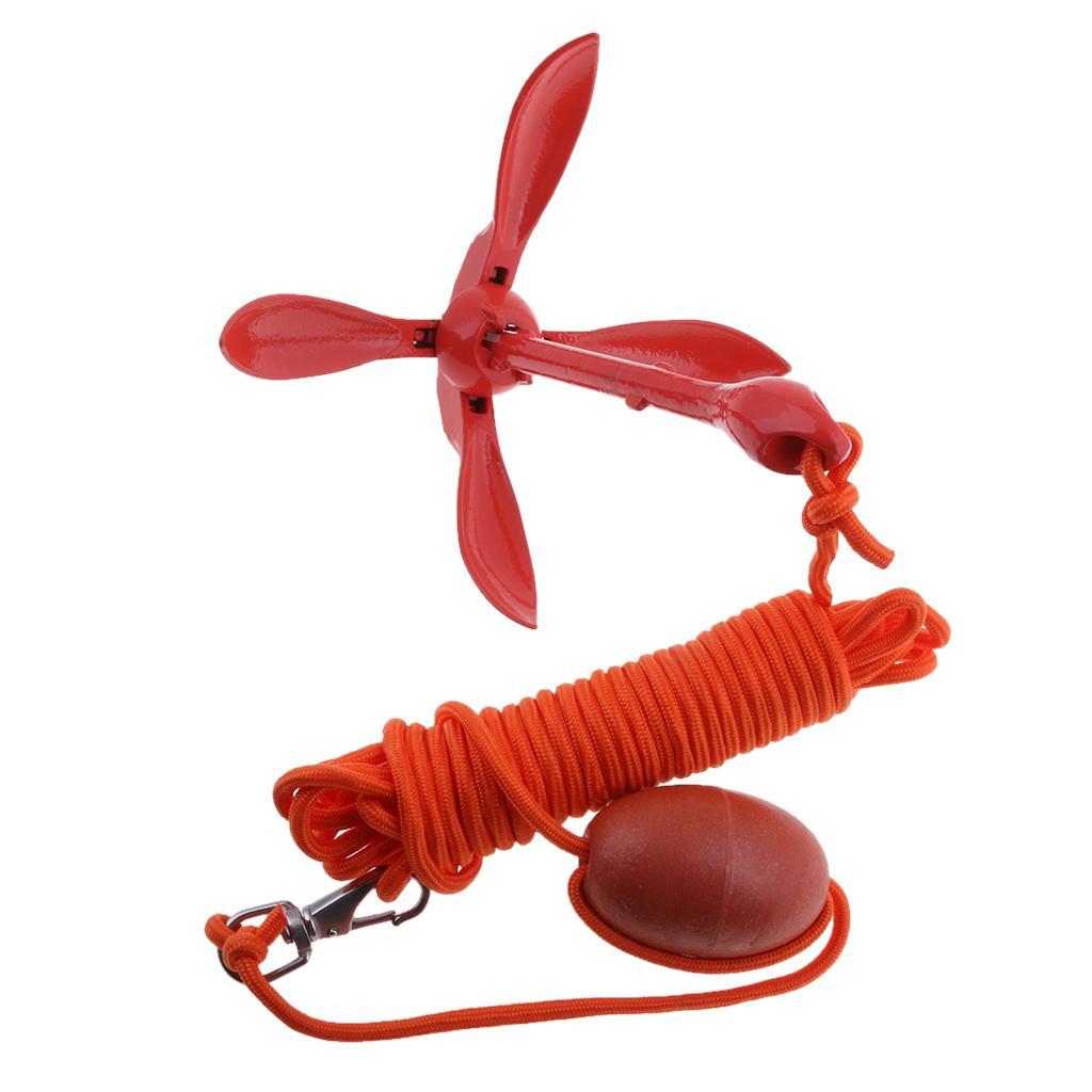 Portable Folding Anchor Buoy Kit For Small Boat Yacht Dinghies Kayak