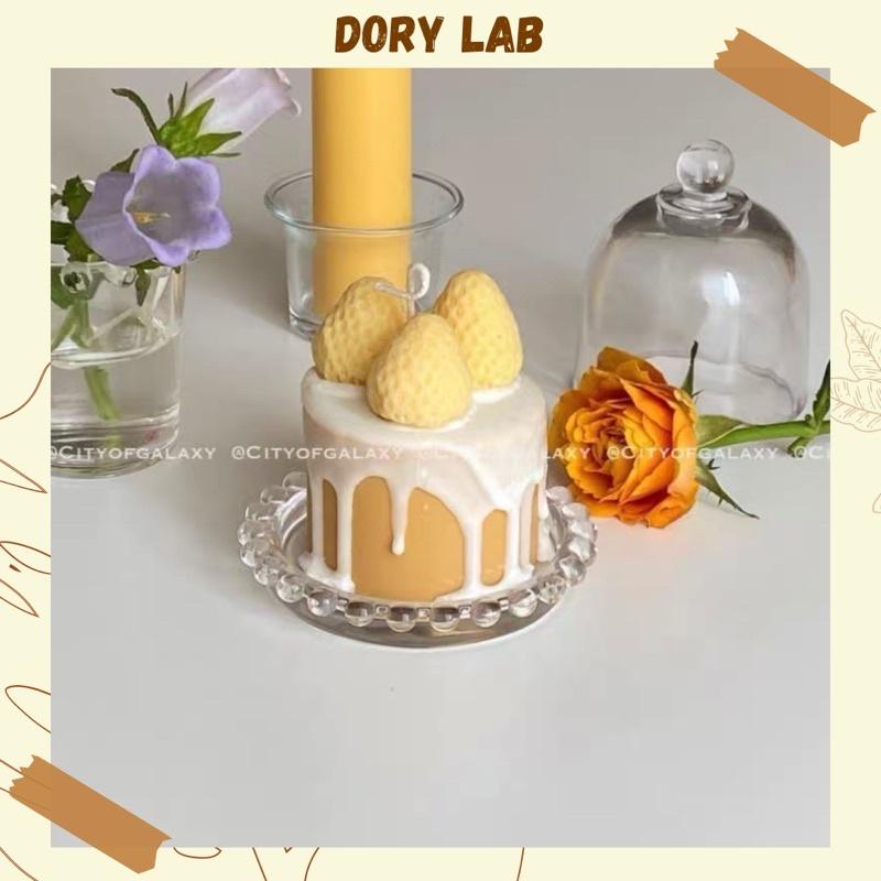 Nến Thơm Bánh Sinh Nhật Dâu Tây Handmade, Quà Tặng Ý Nghĩa, Độc Đáo - Dory Lab