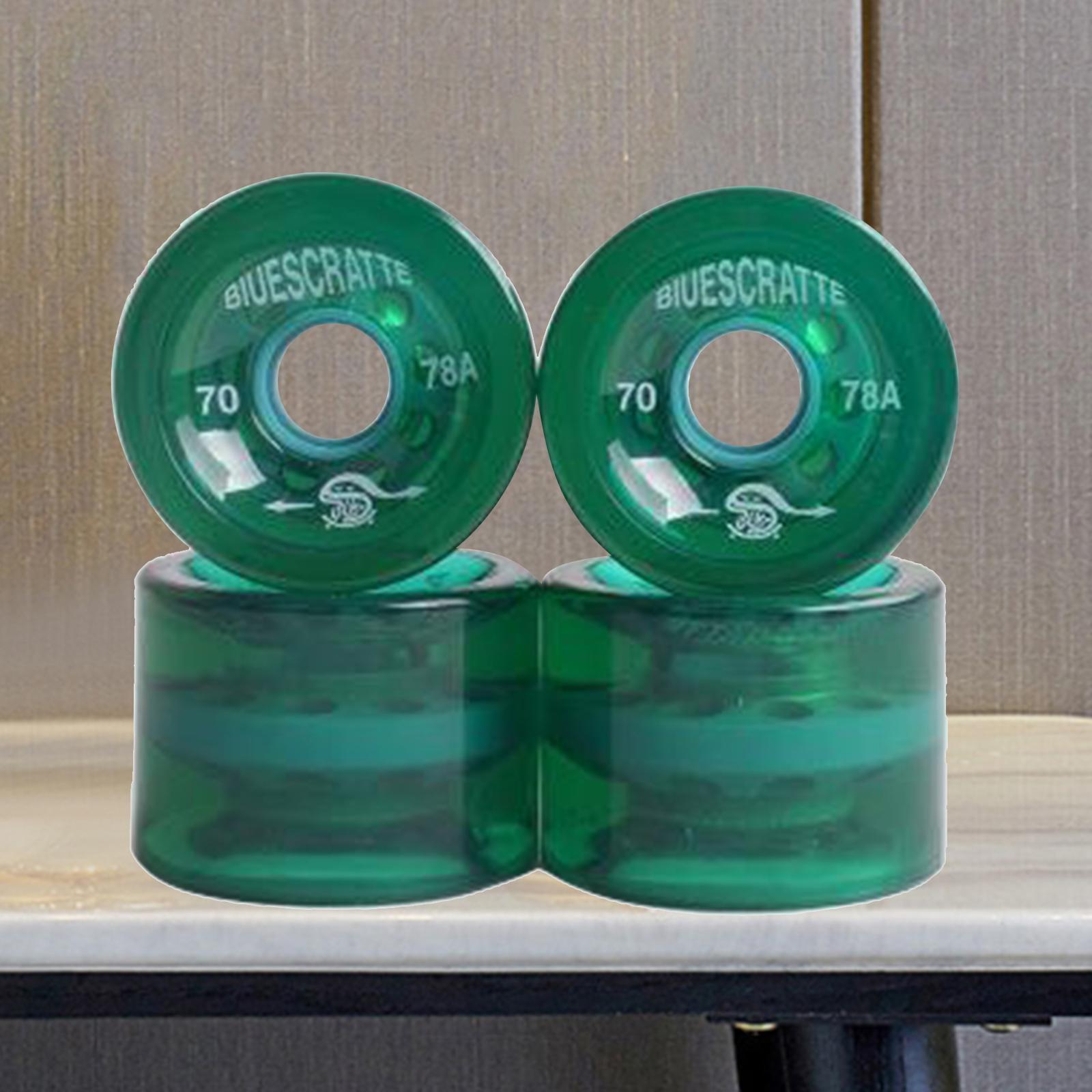 8 Pieces 78A Hardness Skateboard Wheels 70X51mm Longboard Roller Parts