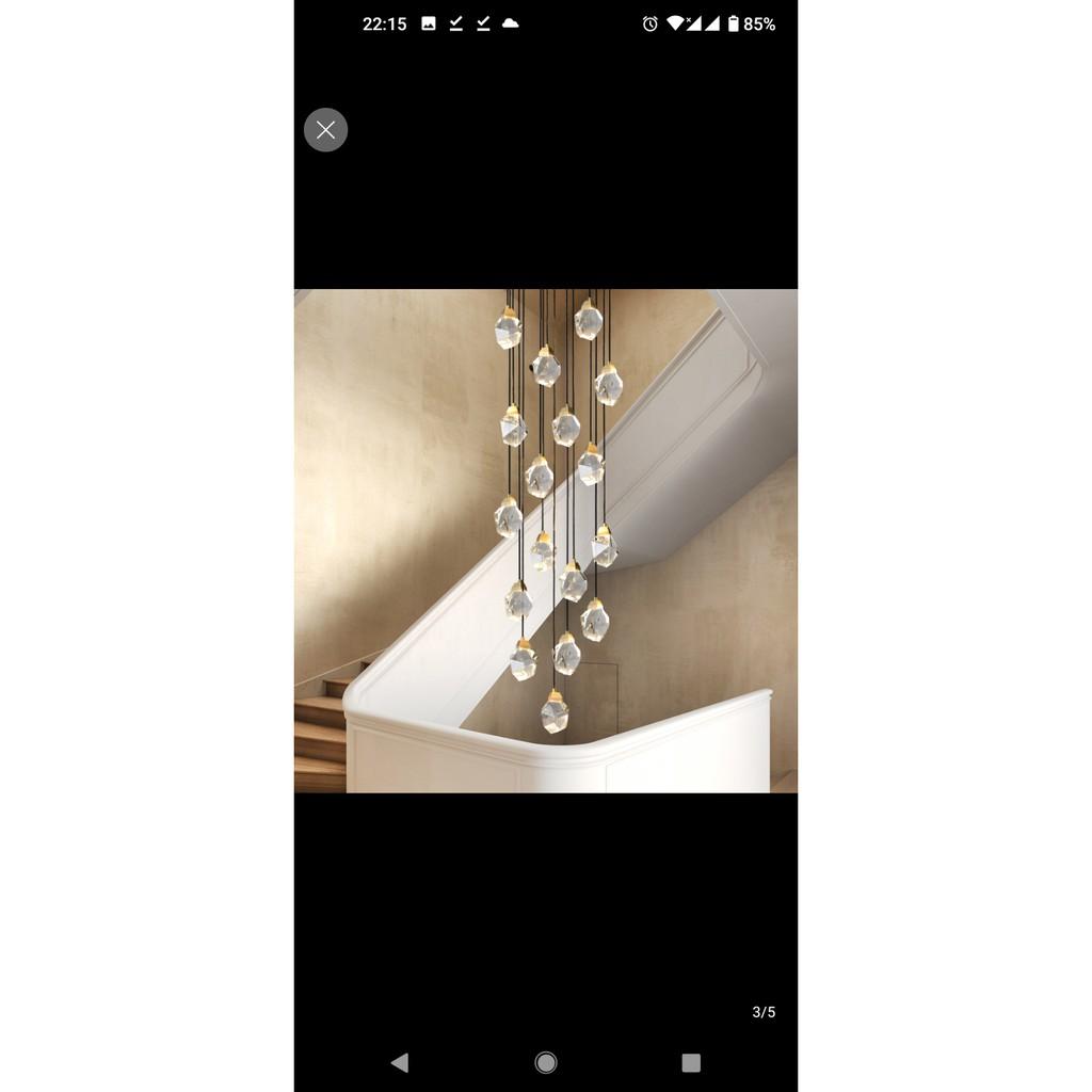 Đèn thả thông tầng,quả đèn thả phale, đèn trần phale trang trí, đèn thông tầng, đèn trang trí, đèn decor HTK027
