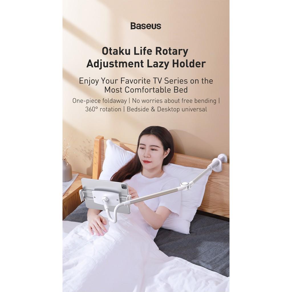 Bộ đế giữ điện thoại chân kẹp dùng cho iPad Baseus Otaku Life Rotary (Adjustment Lazy holder for 4.7 - 12.9 inches Smart- Hàng chính hãng