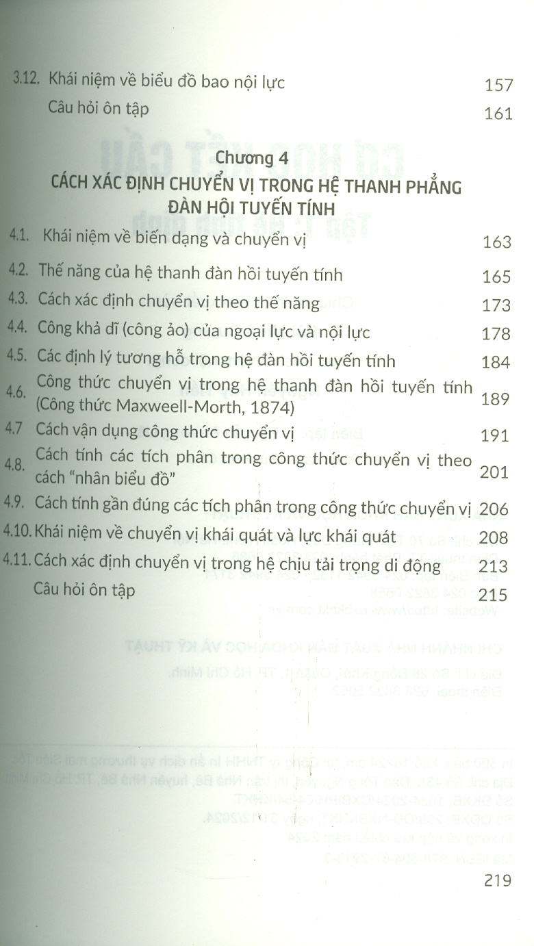 Cơ Học Kết Cấu - Tập 1: Hệ Tĩnh Định (Tái bản 2024)