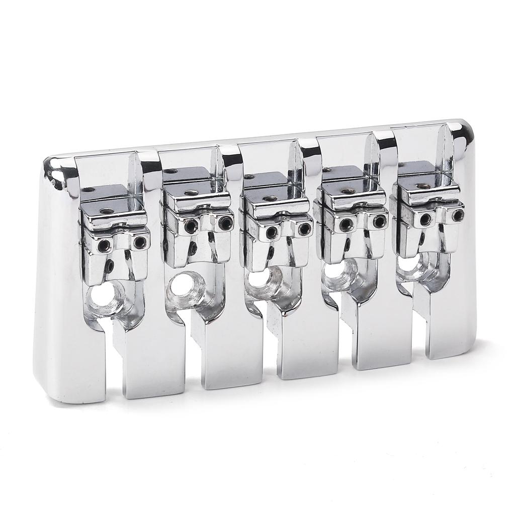 Bass Bridge Chrome Fixed Bridge for Electric Bass Guitar Accessory