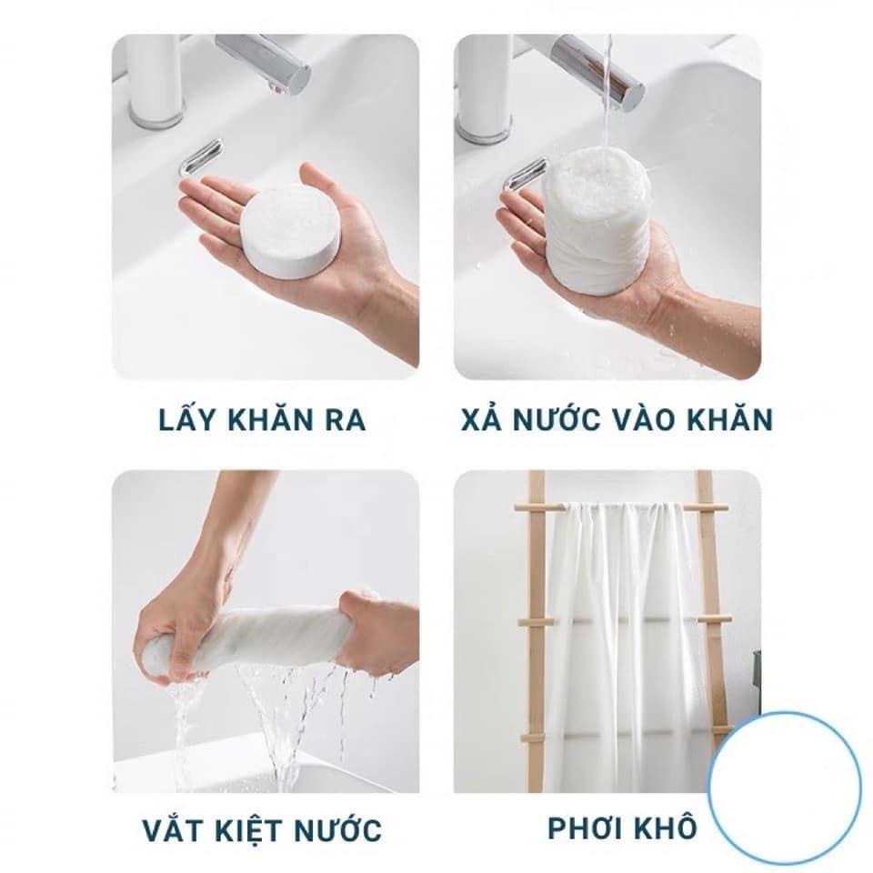 Khăn tắm nén du lịch bằng cotton tiện lợi dùng một lần thấm nước tốt 70*140 cm