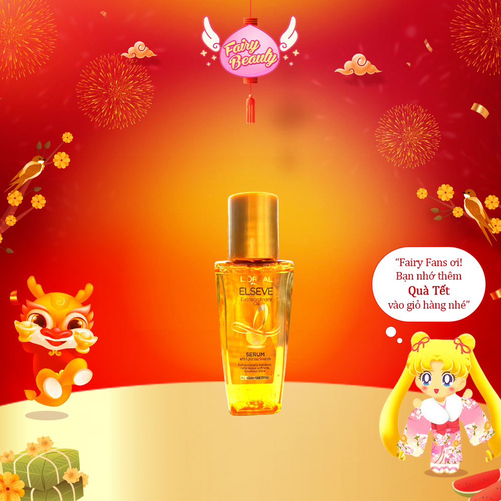 [L'OREAL PARIS] Serum Dưỡng Tóc Tinh Dầu Hoa Giúp Tóc Suôn Mượt Óng Ả Elseve Extraordinary Oil 100ml/30ml