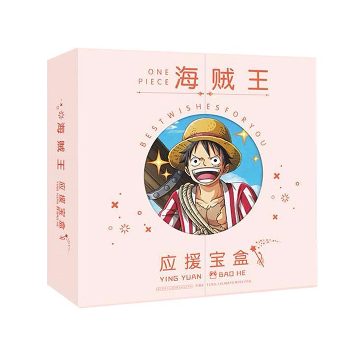 Hộp quà One Piece có poster postcard bookmark banner huy hiệu thiếp ảnh dán album ảnh anime chibi tặng ảnh thiết kế vcone