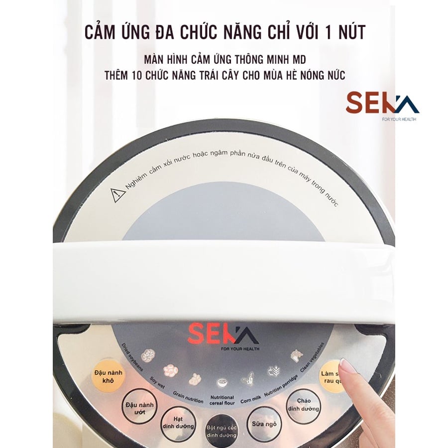 Máy Làm Sữa Hạt Đa Năng SEKA - Máy Xay Nấu Đa Năng SEKA - Máy Xay Sinh Tố 1,8l