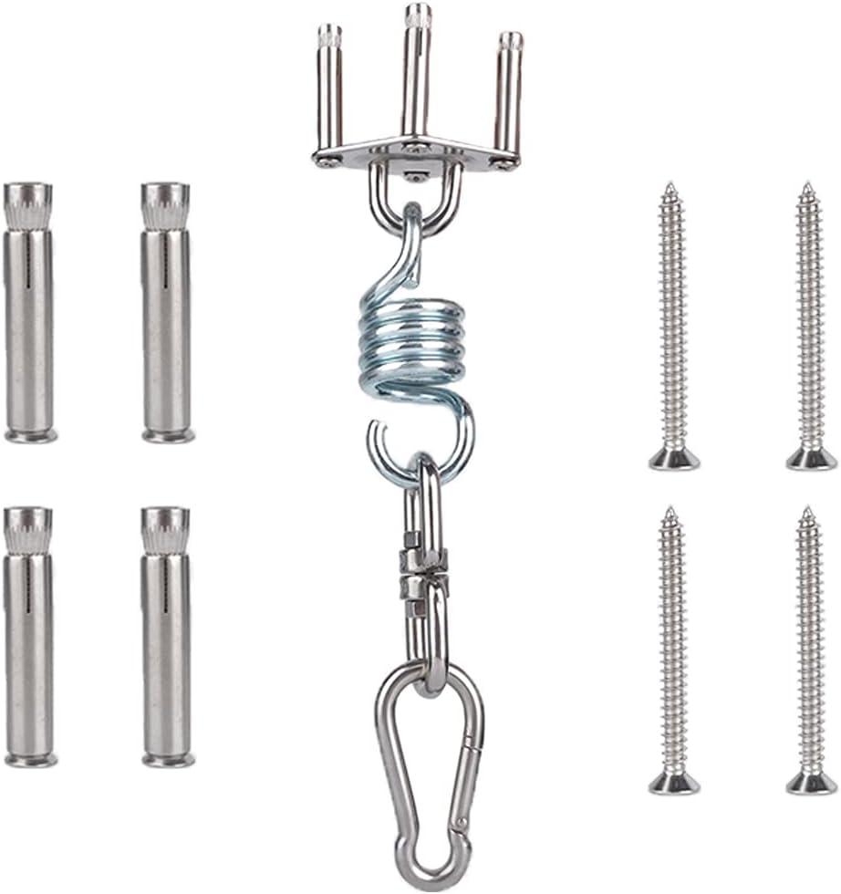 Móc Treo Trần, Móc Treo Ghế, Tải Trọng 450kg, Inox 304, Dùng Cho Bê Tông, Võng, Yoga